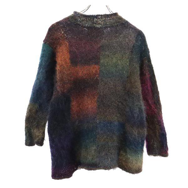OLD Mohair Vintage Long sleeve sweater knit Women Used