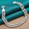 10Mm Silver Chain Bracelet Jewelry