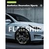 4PCS for Model Y 2020-2024 Full Coverage Sport Wheel Cover Cap 19 Inch Replacement Automobile Hubcaps Accessories for Tesla