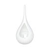 Yousheng Compact Size Candlestick, Vertical Grain Texture Candle Holder, Water Drop Shape 3D Printed Candlestick for Living Room Dining Table