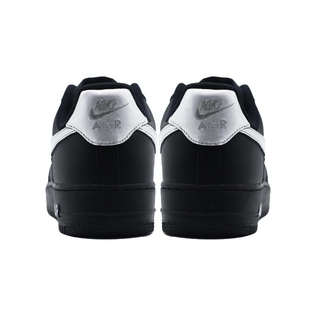 Nike Air Force 1 Silver Winged Warrior Abrasion Resistant Low top Skateboard Shoes Unisex Black Silver CW2288-001(Team830-)