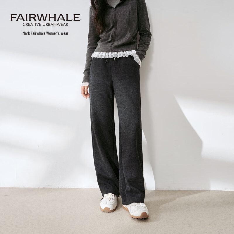 Mark Fairwhale Women's Wool Blend High-Waist Leisure Pants