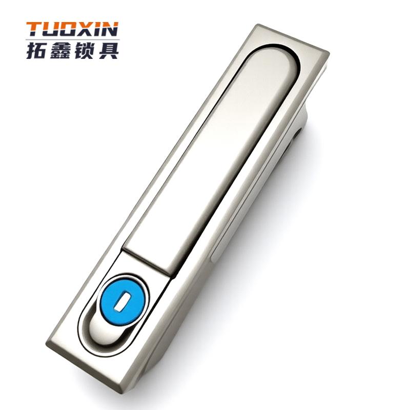 Tuoxin MS818 Stainless Steel Mechanical Plane Door Lock Industrial Cabinet Lock Electric Cabinet Lock Distribution Box Lock (White,Steel Door&Stainless Steel&Door Lock)