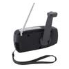 Solar Emergency Radio Hand Crank Portable NOAA Weather Radio with AM FM LED Lights SOS Alarm Cell Phone Charger for Indoor Outdoor Black