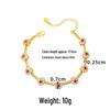 Luxurious Vietnamese Sand Gold Beaded Women's Diamond Flower Minimalist Bracelet