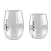 Stemless Plastic Wine Glasses Dishwasher-Safe BPA Free for Indoor & Outdoor