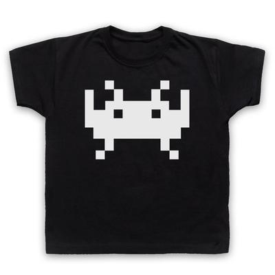 SPACE INVADERS UNOFFICIAL ALIEN 70s ARCADE VIDEOJUEGO NIÑOS NIÑO Niños Bebé Camiseta