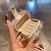 Creative Mini Rhinestone Ring Box Luxury Rhinestone Jewelry Box Organizer Case