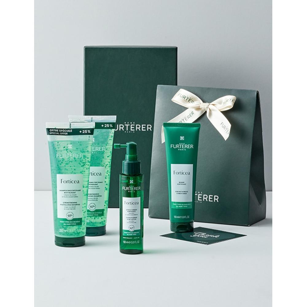 Renehuter Fortitia Шампунь 250 мл + Porticia Сыворотка 100 мл Подарочный набор + 150 мл Porticia Маска Бесплатная открытка