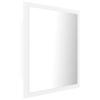 LED Bathroom Mirror White 40 x 8.5 x 37 cm Acrylic