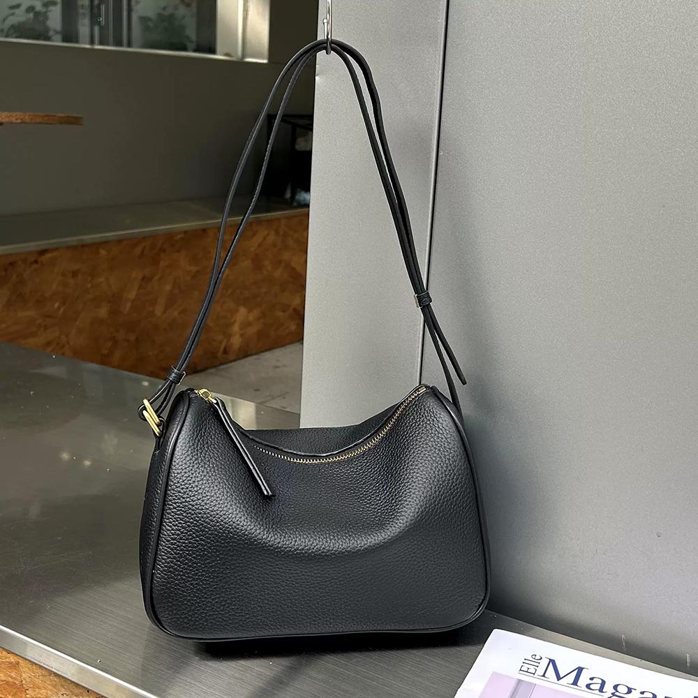 Women's Leather Shoulder Bag, 2026 High-End Niche Design, Fashionable Handbag/Crossbody Bag