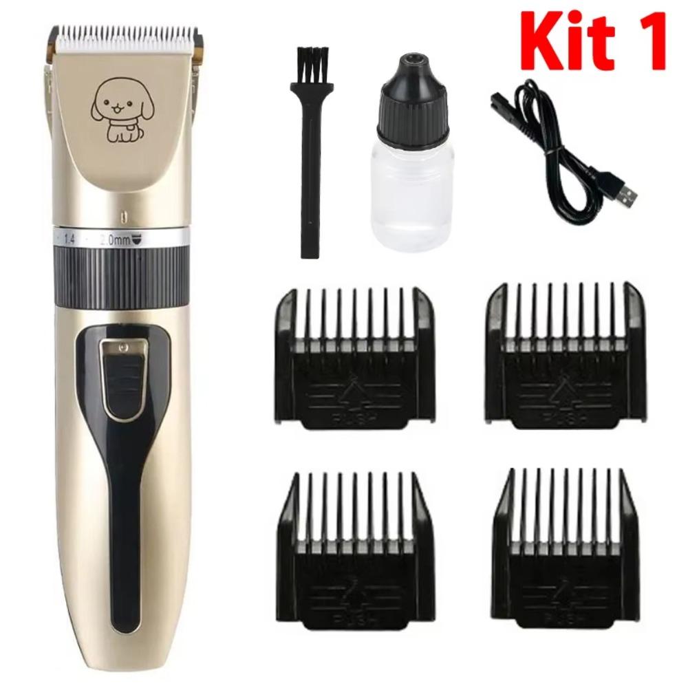 

Professional USB Rechargeable Dog Hair Clippers Silent 4-in-1 Electric Pet Grooming Tool Pets Haircut Trimmer Dog Grooming