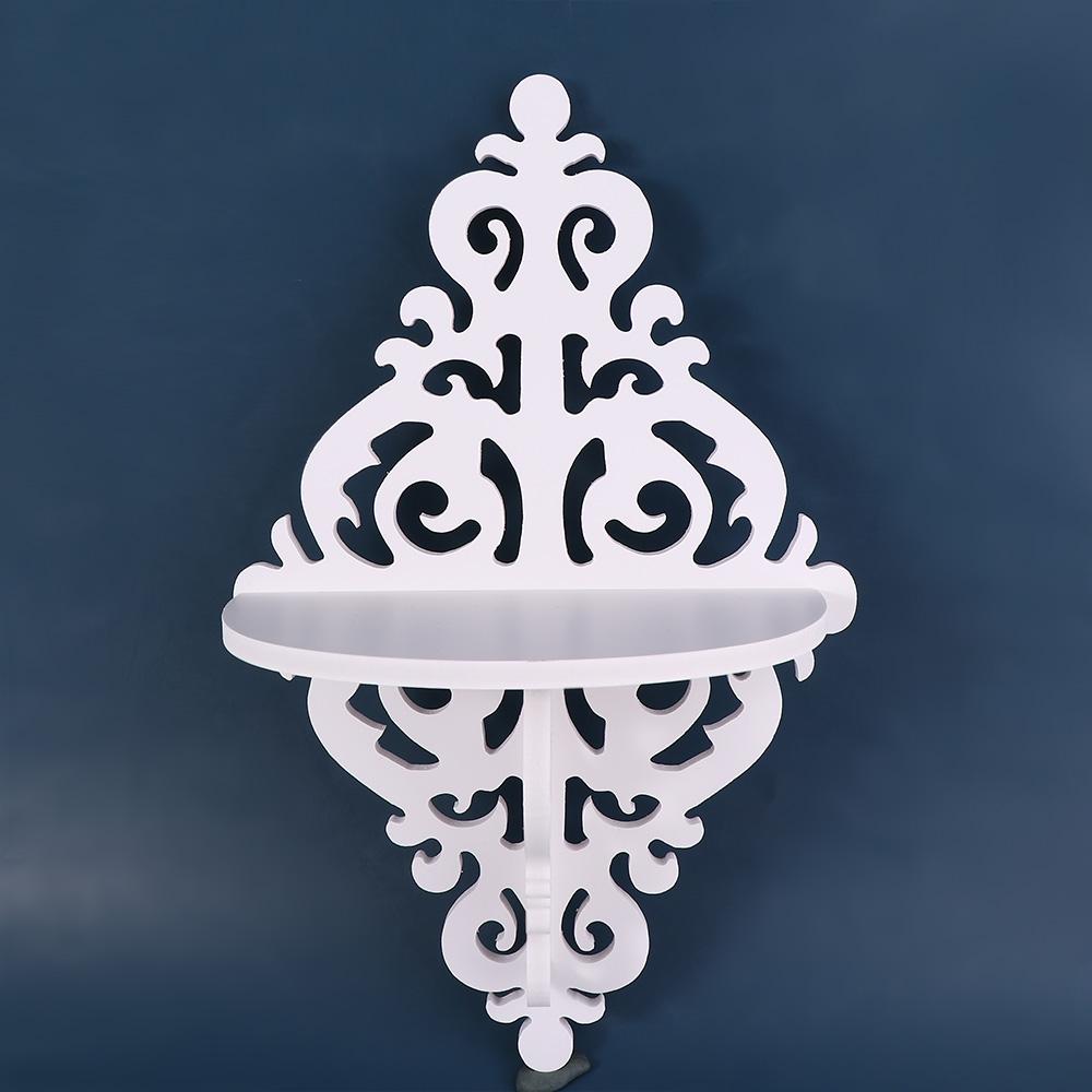 Holz Weiß für Wohnzimmer Dekor Ausstellungsregal Schwebendes Wandregal Aufbewahrungsplatte Blumentopfhalter