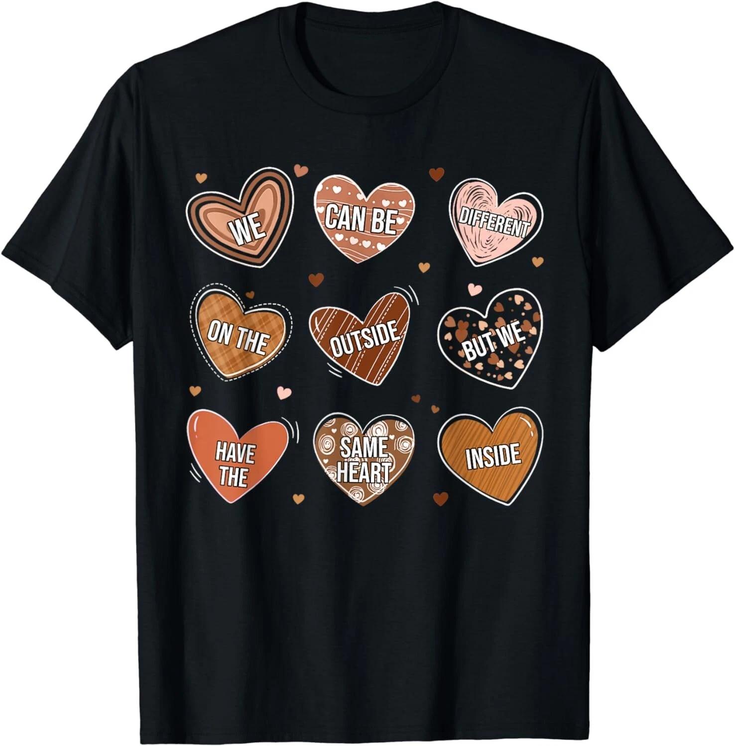 

Same Heart Black History Month African American Hearts Candy Gift Unisex T-Shirt L