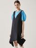 Leuiel V-Neck Vest Dress_Navy