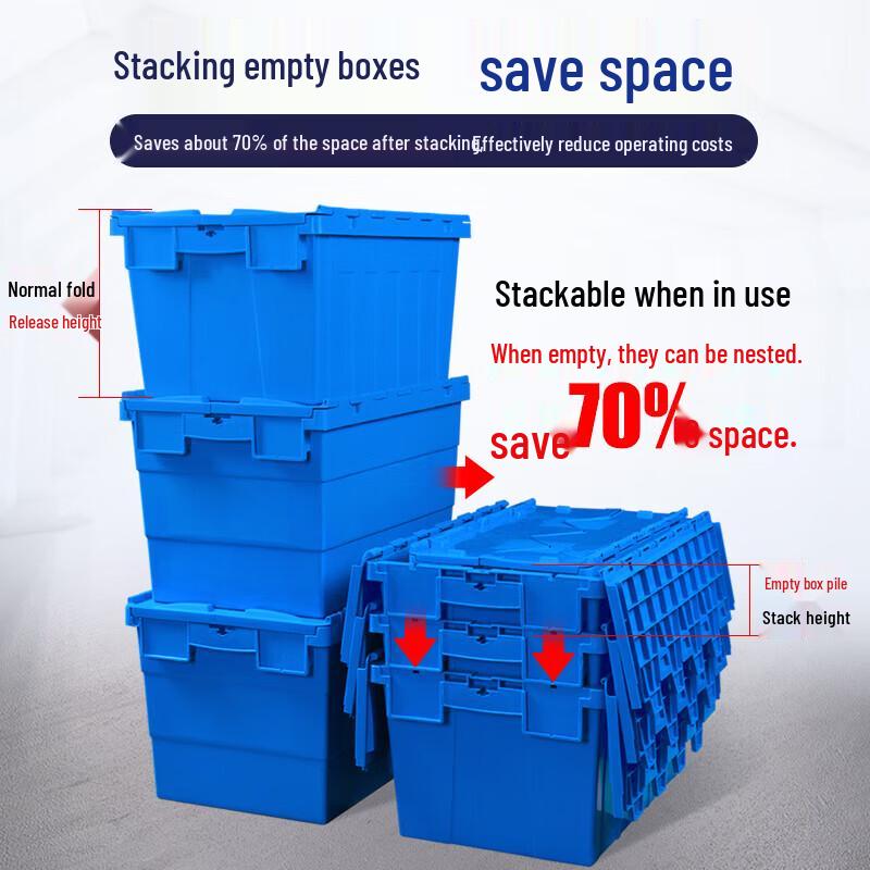 Qidun Stackable Plastic Storage Bin with Lid