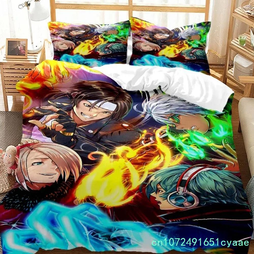 The King Of Fighters Digital Print Polyester Bedding Sets Child Kids Covers Boys Bed Linen Set For Teens Bedding Set