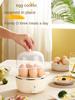 220V Single/Double Layer Electric Egg Steamer Multi Egg Boiler Food Steaming Cooker Multi Cooker Pot for Breakfast