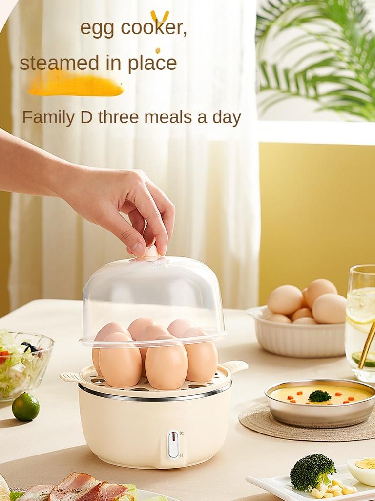 220V Single/Double Layer Electric Egg Steamer Multi Egg Boiler Food Steaming Cooker Multi Cooker Pot for Breakfast