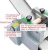 110V 140W Automatic Dumpling Wrapper Machine, Electric Dumpling Skin Maker and Dough Roller, 9cm/3.54in, 60 sheets per minute