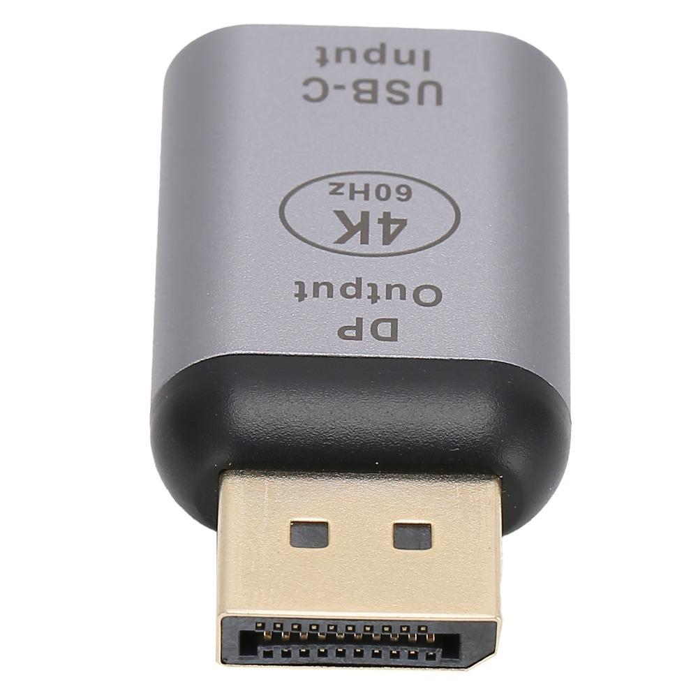 Plug and Play Type C Female to DP Male Adapter Video Converter for Windows/Android/OS X