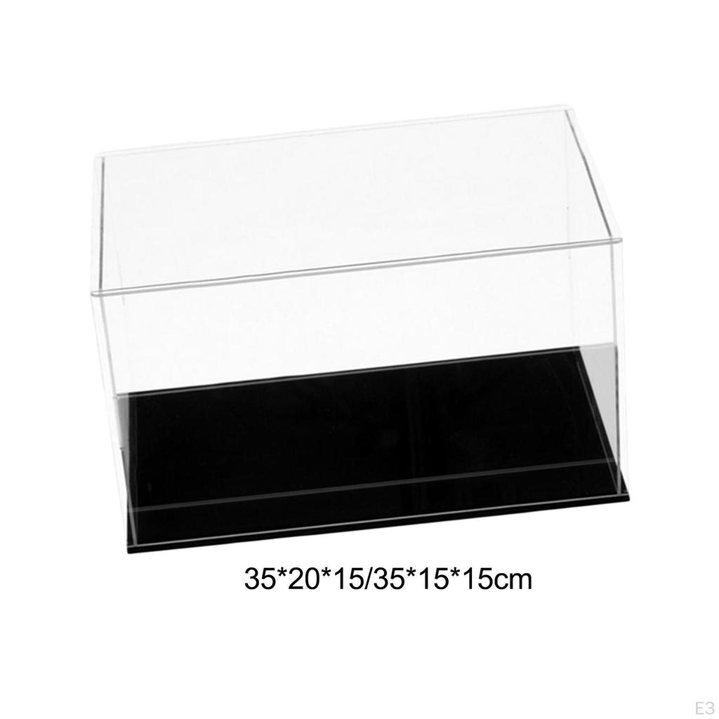 Acrylic Display Case Dustproof Protection Showcase Collectibles Box Clear Organizer for
