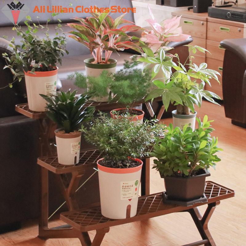 Doppelschichtiger selbstbewässernder Hydrokultur-Blumentopf aus Kunststoff, fauler automatischer wasserabsorbierender Pflanzentopf, Topfpflanzgefäße für das Büro zu Hause