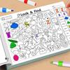 Cross-Border Kids' Coloring and Focus Book: Early Education and Pen Control with Flashcards