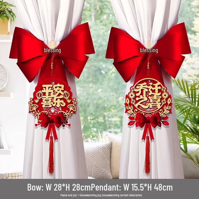 Creative New Home Curtain Tieback Decoration for Housewarming Ceremony