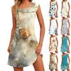 Women's Casual  Dress Sundress Flying Sleeve Skirt Bohemian Dress
