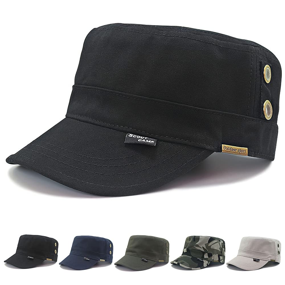 

Andeor Oversized Work Cap Comfortable to UPF UV Protection Hat with Deep Military Popular and Adjustable Unisex Type 2 Men s (Sizes 60-65cm) [100%