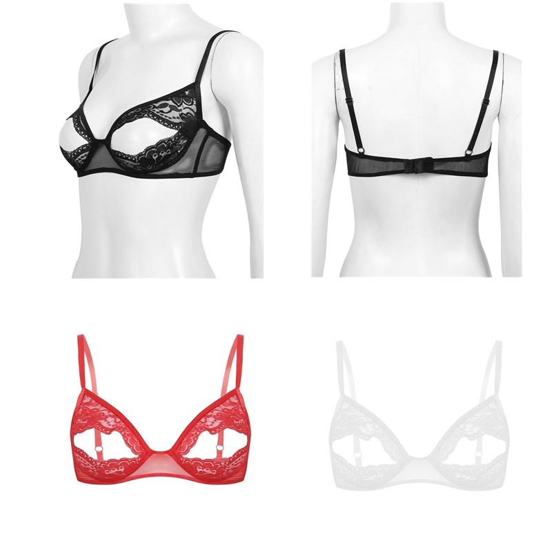 Podprsenka S-5XL Plus Size pro ženy Push Up Bras Dámské prodyšné spodní prádlo s krajkovou podprsenkou