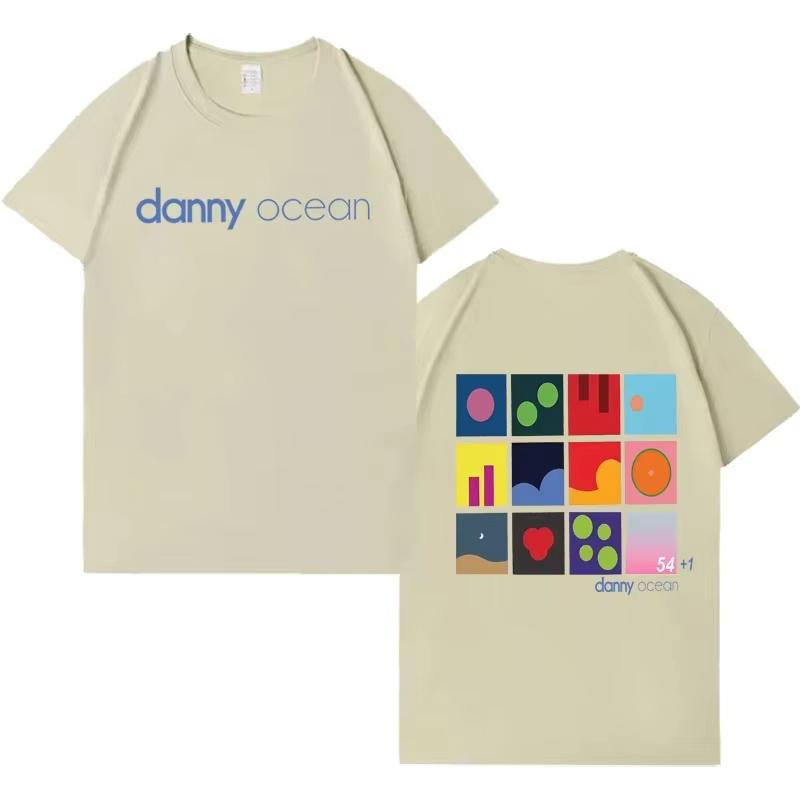 2026 Rapper Danny Ocean Men Summer Harajuku Aesthetic Tee High Quality Gothic Short Sleeve Tshirt Hip Hop Crewneck Streetwear