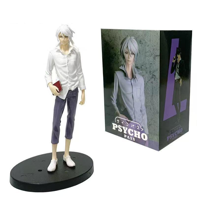 Neue Psycho-Pass Makishima Shogo Anime Figur 18cm Parade Kougami Shinya Action Figur Kagari Shuusei Figur Modell Puppe Spielzeug