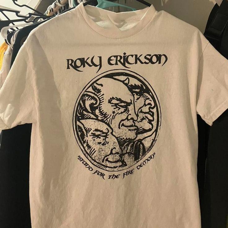 Roky Erickson  Stop For The Fire  medium Shirt NI394 FREE SHIPPING XL