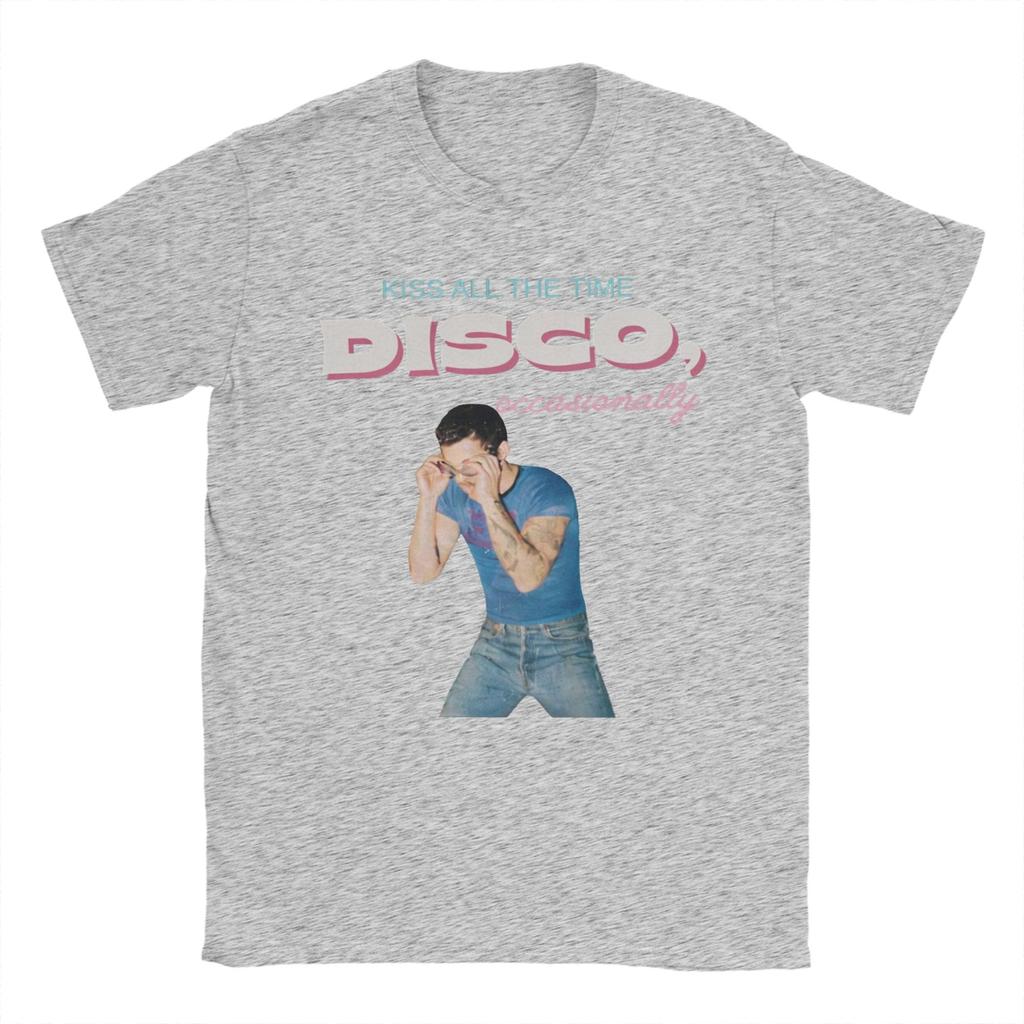 Harrys Styles Kuss Immer Disco Gelegentlich T-Shirt für Unisex 100% Baumwolle T-Shirt Rundhals T-Shirt Kurzarm Kleidung
