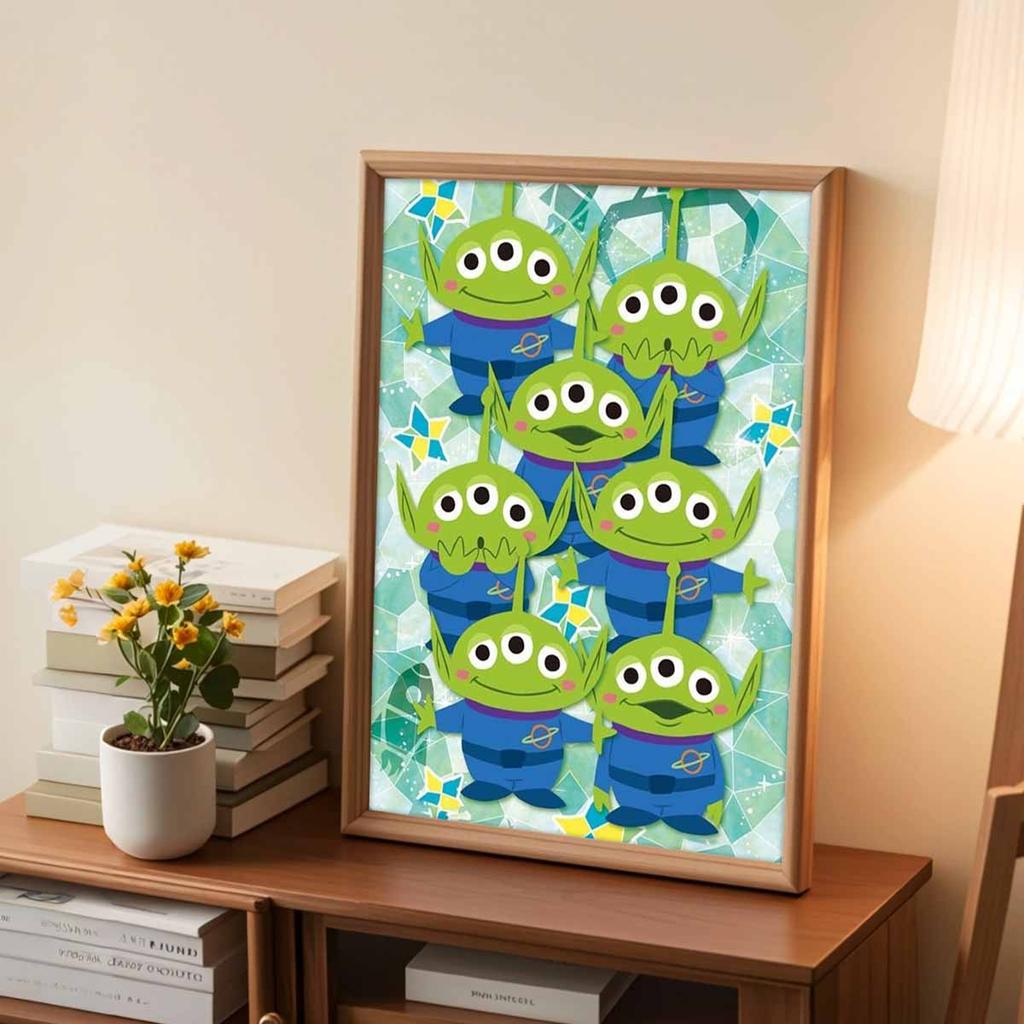 5D Diy Diamond Painting Cute Little Three-eyed Boy Full Drill Rhinestones Mosaic Embroidery Handmade Products Home Decor Gift