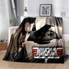 Top Gun Classic Movie Sign 3D Blanket,Soft Throw Blanket for Home Bedroom Bed Sofa Picnic Travel Office Rest Cover Blanket Kids