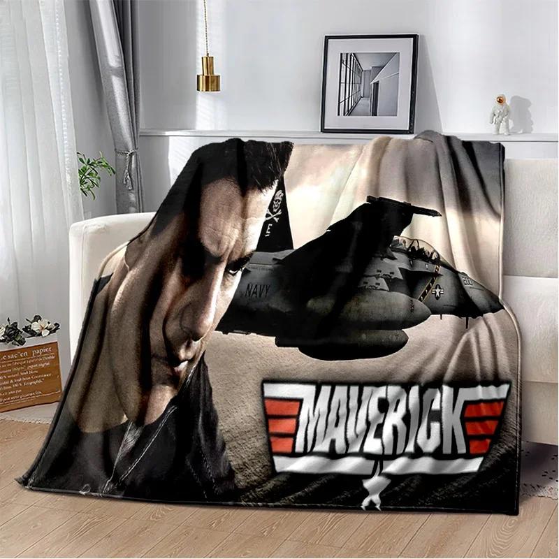 Top Gun Classic Movie Sign 3D Blanket,Soft Throw Blanket for Home Bedroom Bed Sofa Picnic Travel Office Rest Cover Blanket Kids