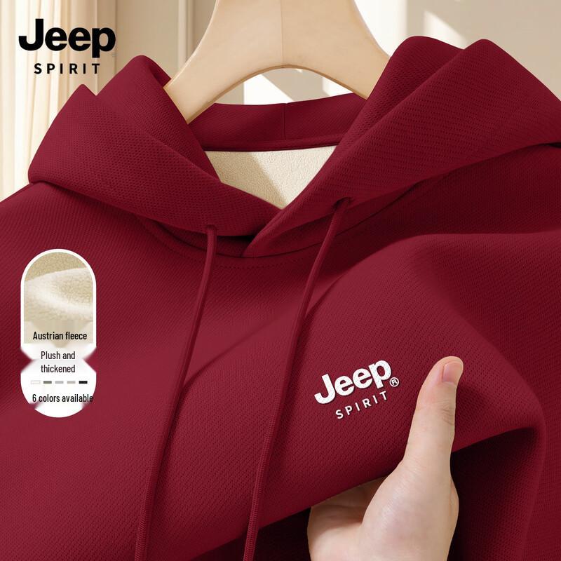 JEEP SPIRIT Men's Hooded Fleece Sweatshirt