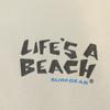 STEDMAN 90s Old USA Made LIFE'S A BEACH Back Print Short Sleeve Surf Print T-shirt Men's Used