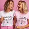 Wedding Tops Women Bachelorette Party Blouses Bridesmaid French Team Bride Squad Tshirt Flower Graphic Bridal Shower Aesthetic