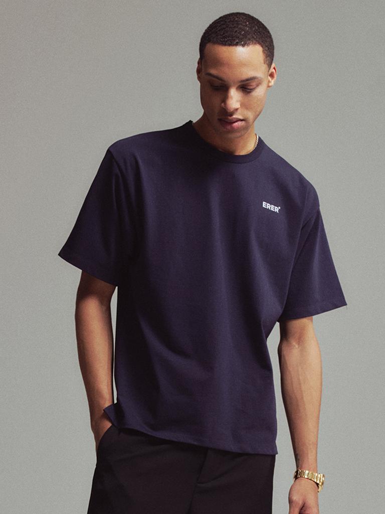 ERER [Un] Basic Logo T-Shirt Navy