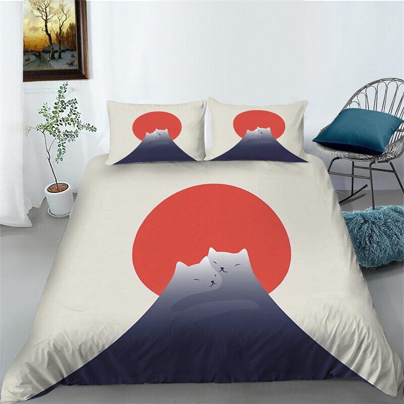 

Постельное белье с героями мультфильмов, одеяло/пододеяльник/комплект чехлов Doona, наволочка, одинарная, двуспальная, размер королевы Single 135x200cm