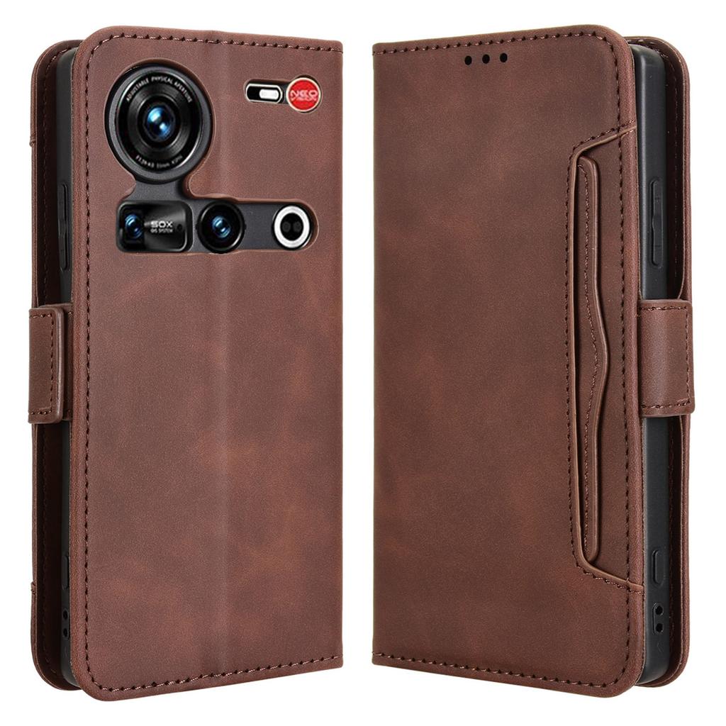 For ZTE nubia Z70S Ultra 5G/nubia Z70 Ultra 5G Leather Case Phone Wallet Cover with Multiple Card Slots