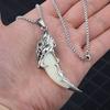 Chinese Fashion Personality Creativity Versatile Imitation Wolf Tooth Necklace Men And Women Resin Pendant Street Rock Jew