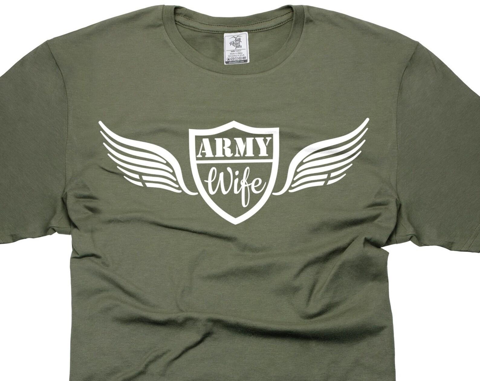 Proud Army Wife T-Shirt: Military Mom Life, Patriotic Tee S