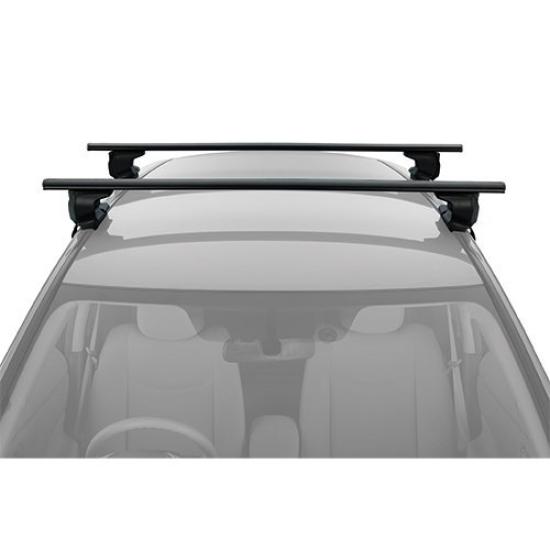 Carmate inno Roof Carrier Aero Base Stay for Smooth Roof Rails XS250 Silver Cap [Installation Parts]