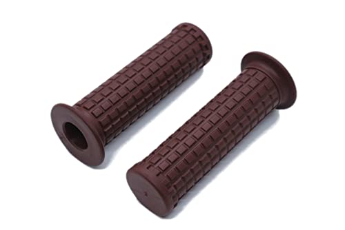 Beatus Handle Grips Bike 22.2mm Handle Universal Block Non-penetrating (Brown)