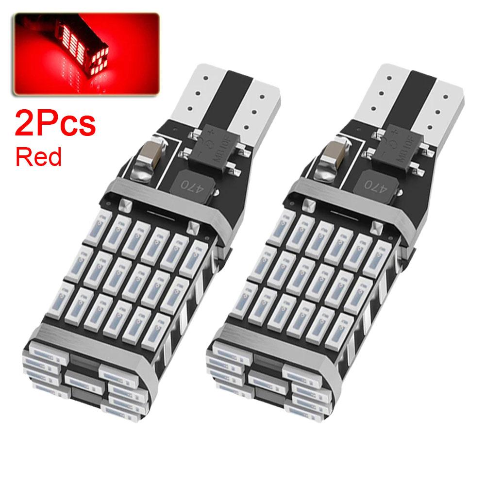 2PCS T15 W16W 921 912 LED Bulbs High Power Super Bright 1200LM Replace For Car Reversing Light White
